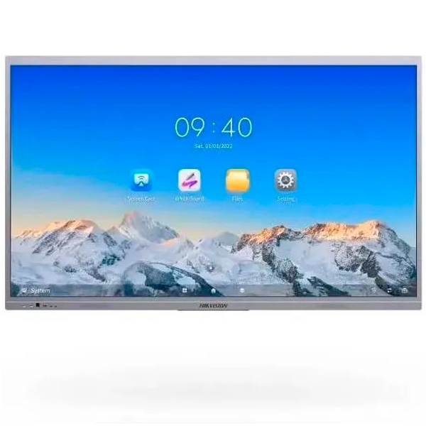 HIKVISION PAINEL INTERATIVO 65" 45 POINTS 4K ANDROID12.0 400 NITS C/CAM ED WHITE
