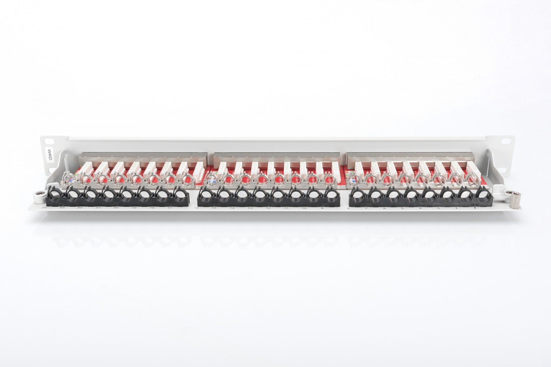 DIGITUS PATCH PANEL 19" 24P CAT6A 1U BLINDADO CINZA — miniatura 3