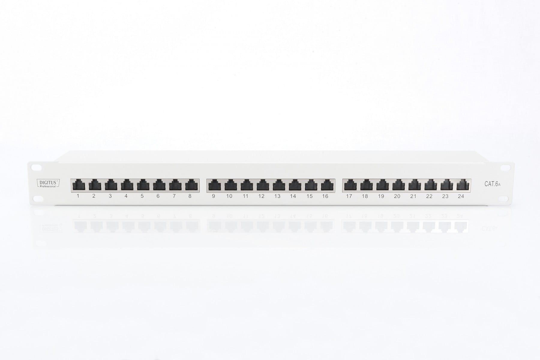 DIGITUS PATCH PANEL 19" 24P CAT6A 1U BLINDADO CINZA — miniatura 4