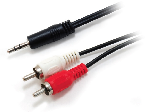EQUIP CABO AUDIO JACK 3.5 PARA 2xRCA MACHO 2MT — miniatura 2