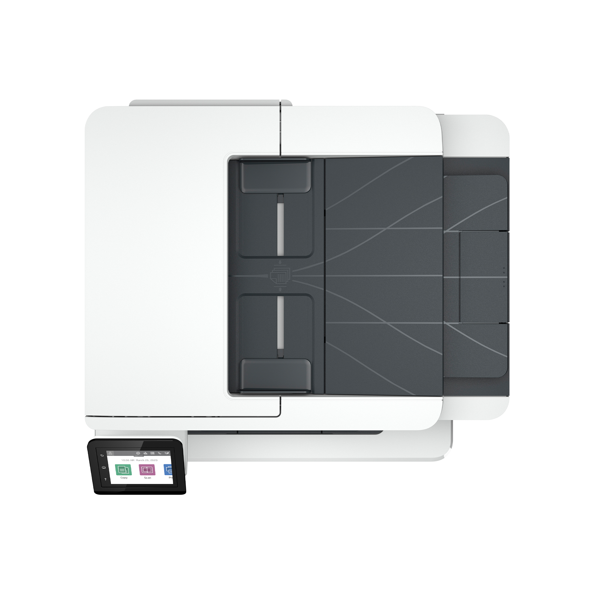 HP LaserJet Pro 4102fdw Sem fios Multifunction Preto e branco Impressora, Copiadora, Scanner; Frente e verso — miniatura 5