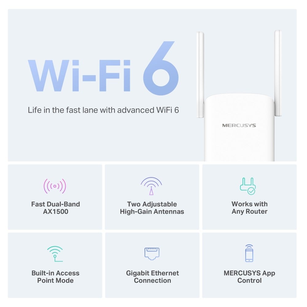 MERCUSYS RANGE EXTENDER AX1500 WIFI — miniatura 3