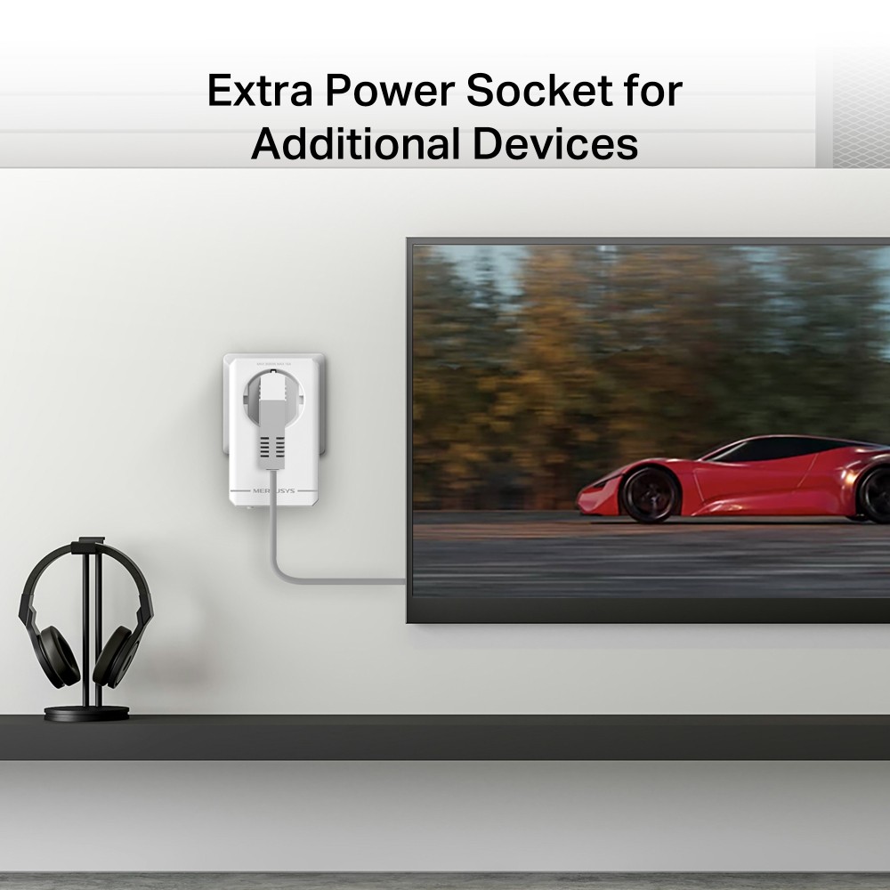 MERCUSYSGIGABIT PASSTROUGHT POWER LINE STARTER KIT — miniatura 5