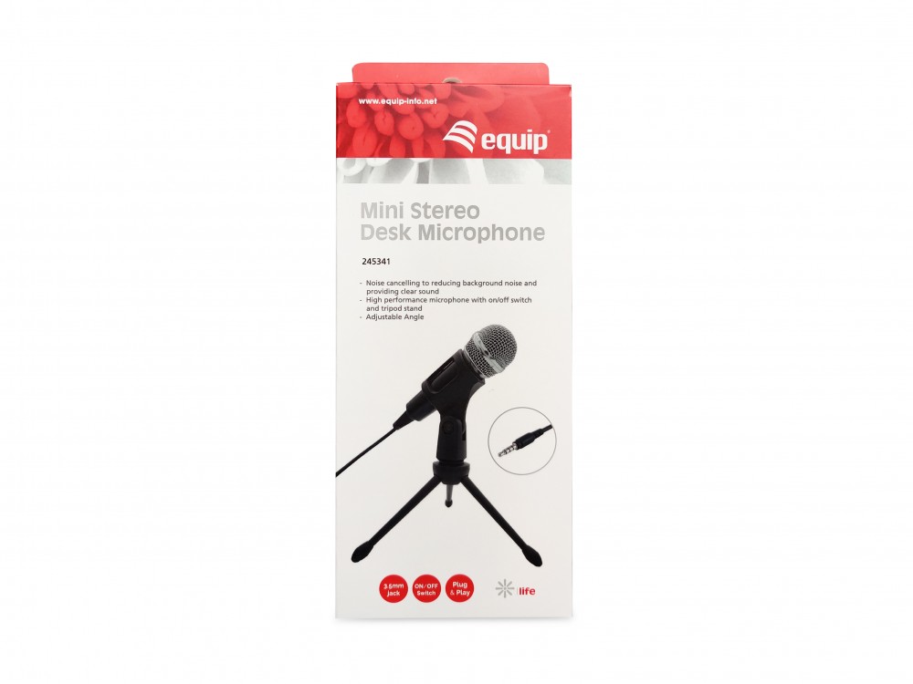 EQUIP LIFE MICROFONE MINI DESK BLACK 3.5" #ULTIMAS UNIDADES# — miniatura 5