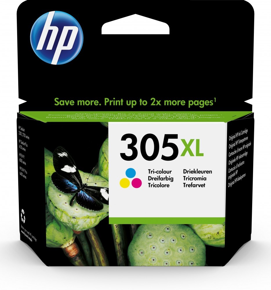 HP TINTEIRO ALTO RENDIMENTO TRICOLOR 305XL — miniatura 3