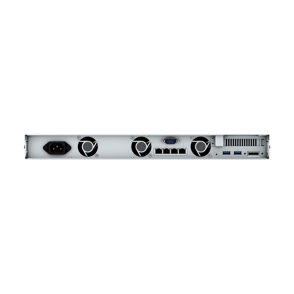 Synology RackStation RS822+ - Servidor NAS - 4 baias - montável em bastidor - SATA 6Gb/s - RAID (expansão de disco rígido) 0, 1, 5, 6, 10, JBOD - RAM 2 GB - Gigabit Ethernet - iSCSI assistência - 1U — miniatura 4