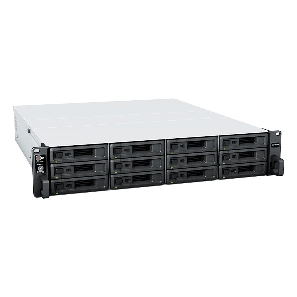 Synology RackStation RS2423+ - Servidor NAS - 12 baias - montável em bastidor - SATA 6Gb/s - RAID (expansão de disco rígido) JBOD, 0, 1, 5, 6, 10 - RAM 8 GB - Gigabit Ethernet / 10 Gigabit Ethernet - iSCSI assistência - 2U — miniatura 7