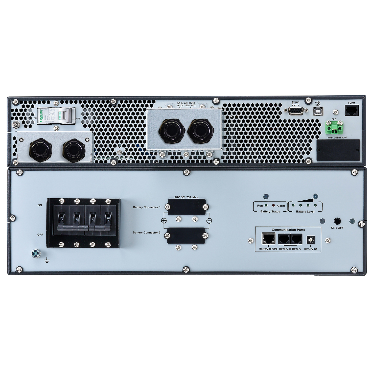 APC Easy UPS On-Line, 6kVA/6kW, Lithium-ion, Rack/Tower 5U, 230V, 1 Hard wire (1P+N+E) outlet, Intelligent Card Slot, Extended runtime, W/ rail kit — miniatura 7