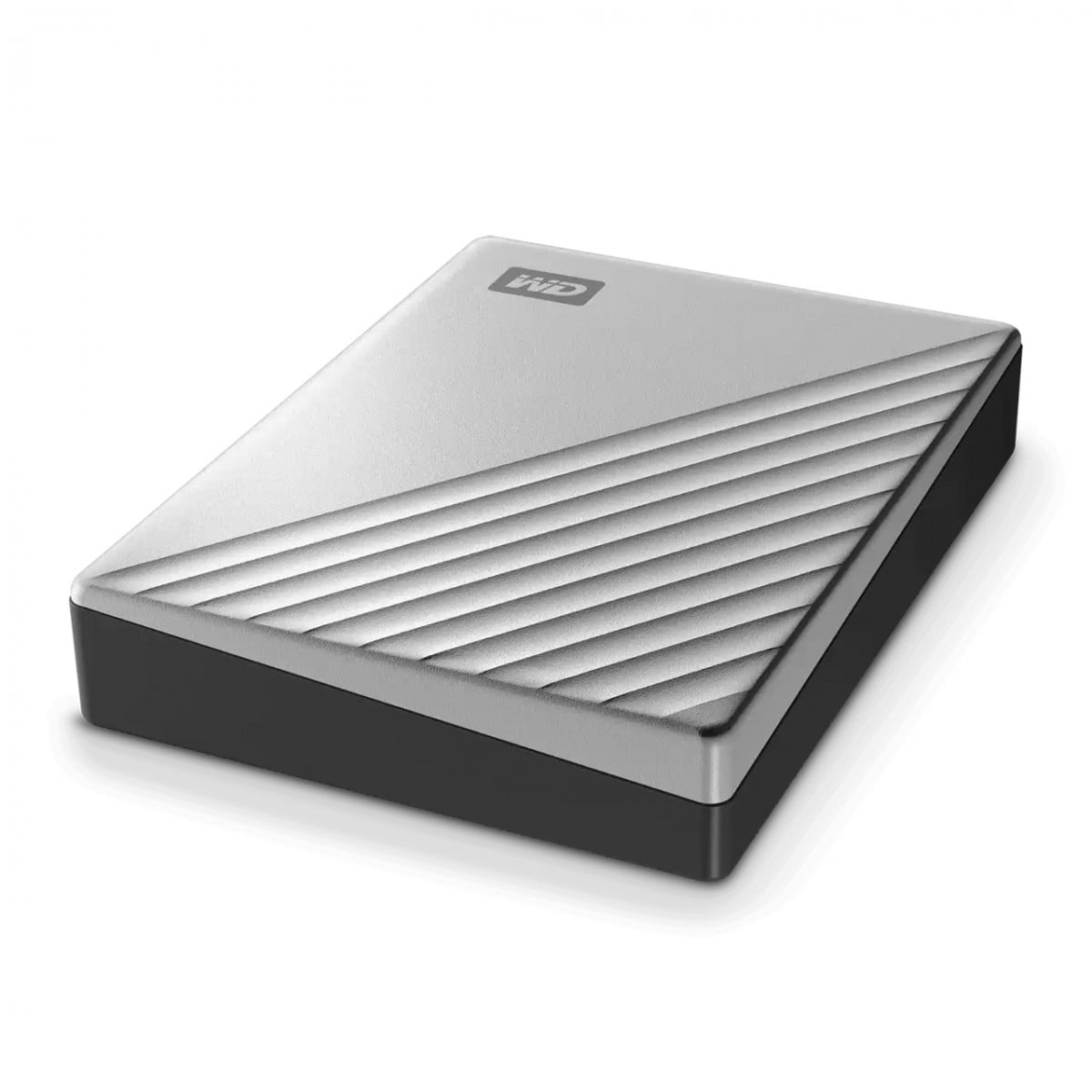 WD My Passport Ultra for Mac WDBGKC0060BSL - Disco rígido - encriptado - 6 TB - externa (portátil) - USB 3.2 Gen 1 (USB C conector) - 256-bits AES - prata — miniatura 3