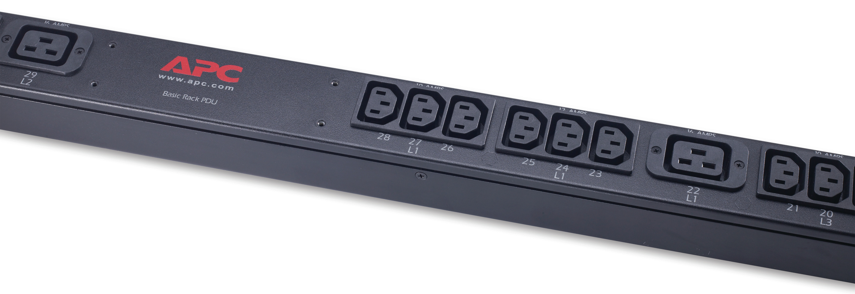 APC Rack PDU, Basic, Zero U, 11 kW, 230V, (36) C13 & (6) C19 — miniatura 3