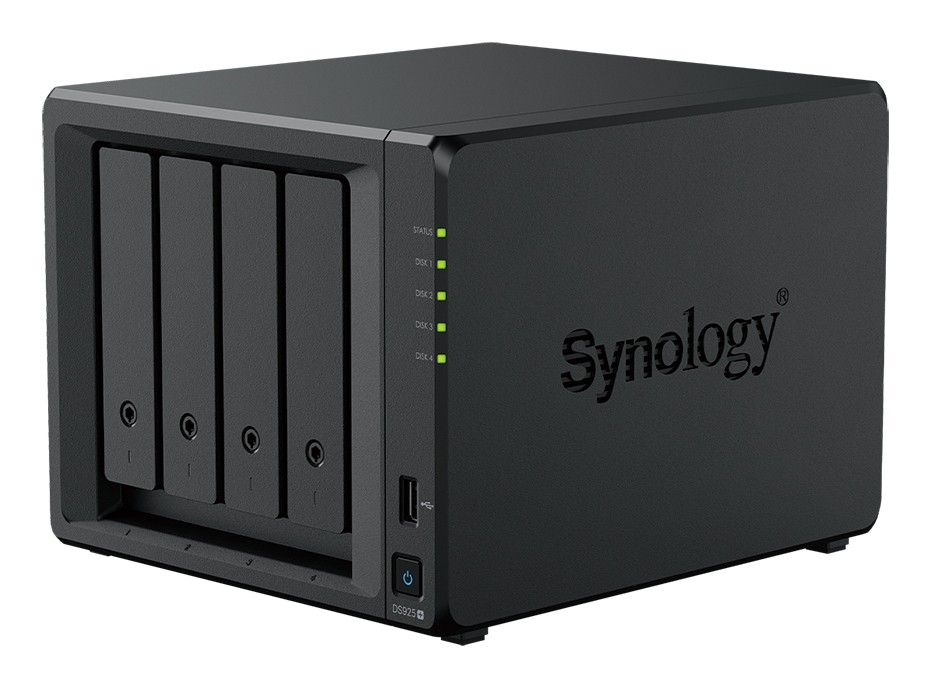 Synology Disk Station DS925+ - Servidor NAS - 4 baias - SATA-600 / NVMe - HDD - RAID (expansão de disco rígido) JBOD, 0, 1, 5, 6, 10 - RAM 4 GB - 2.5 Gigabit Ethernet - iSCSI assistência — miniatura 3