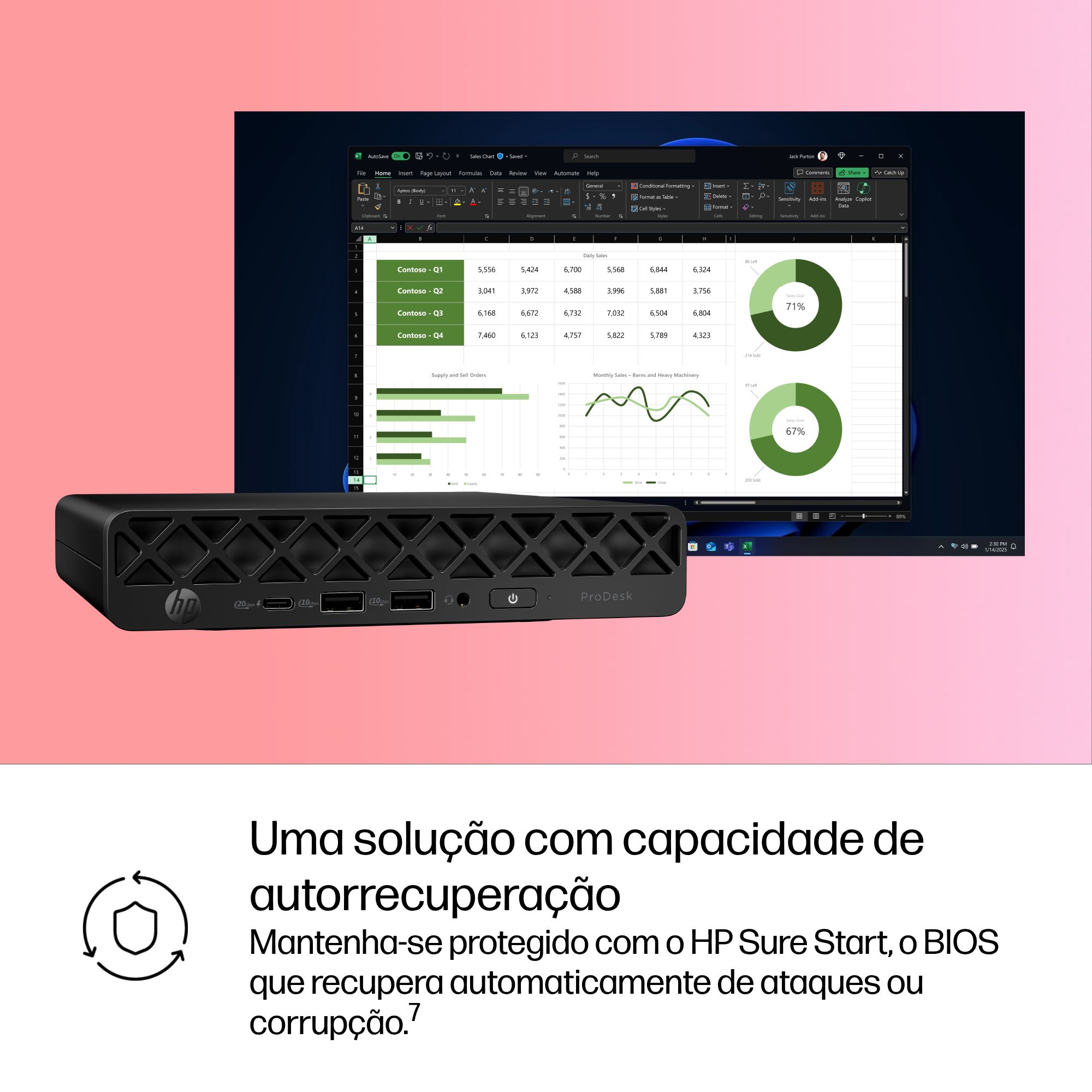 HP ProDesk 4 Mini G1i Desktop AI PC — miniatura 7