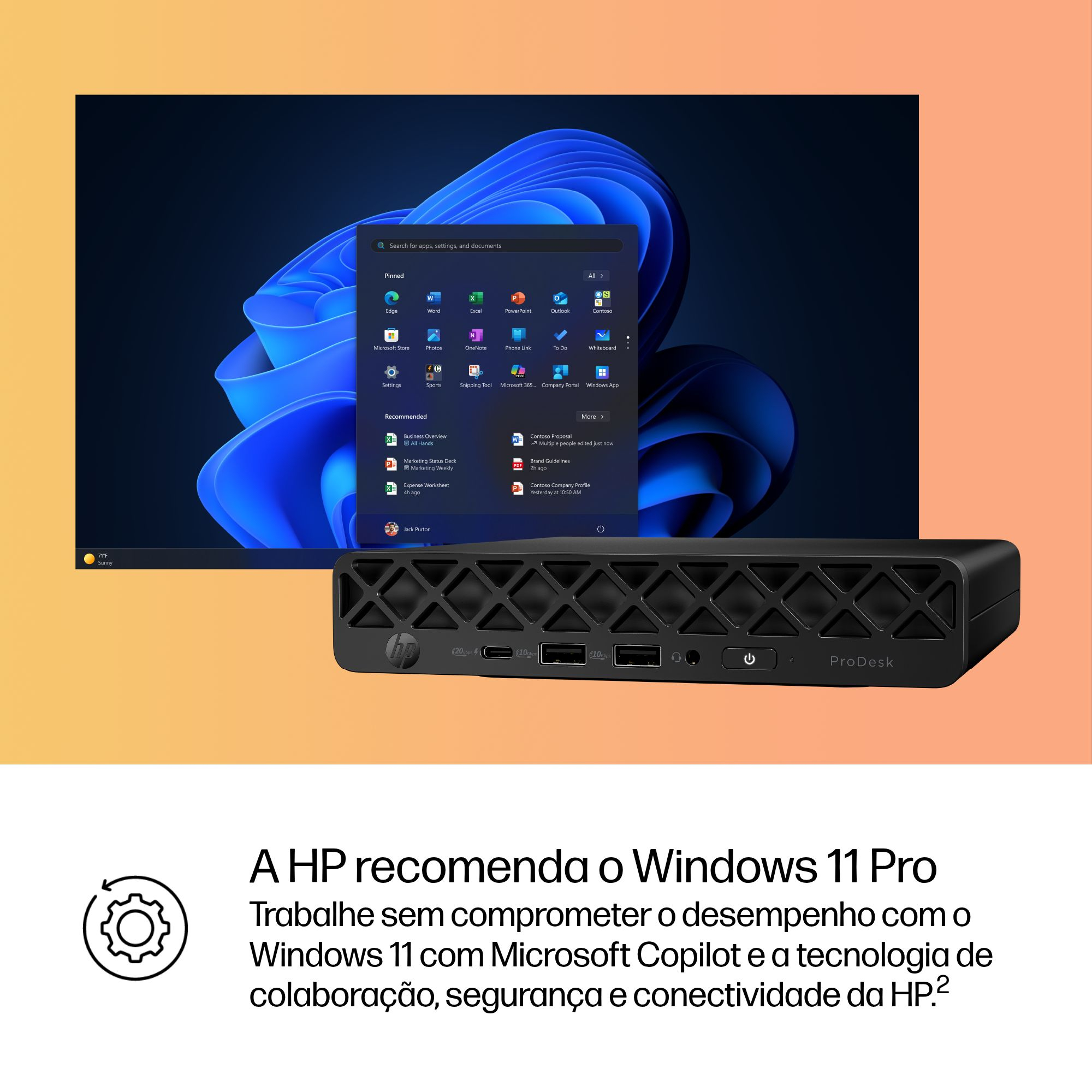 HP ProDesk 4 Mini G1i Desktop AI PC — miniatura 8