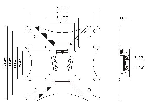 Equip Suporte de montagem na parede para TV fino de 23"-43” — miniatura 4