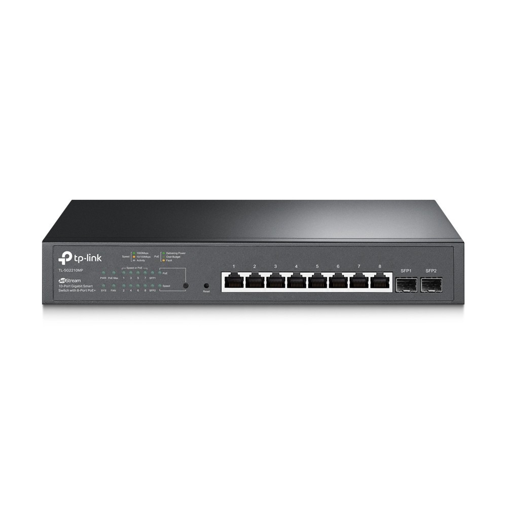 TP-LINK SWITCH JETSTREAM 10PORT GIGABIT SMART W/ 8PORT POE+ — miniatura 3