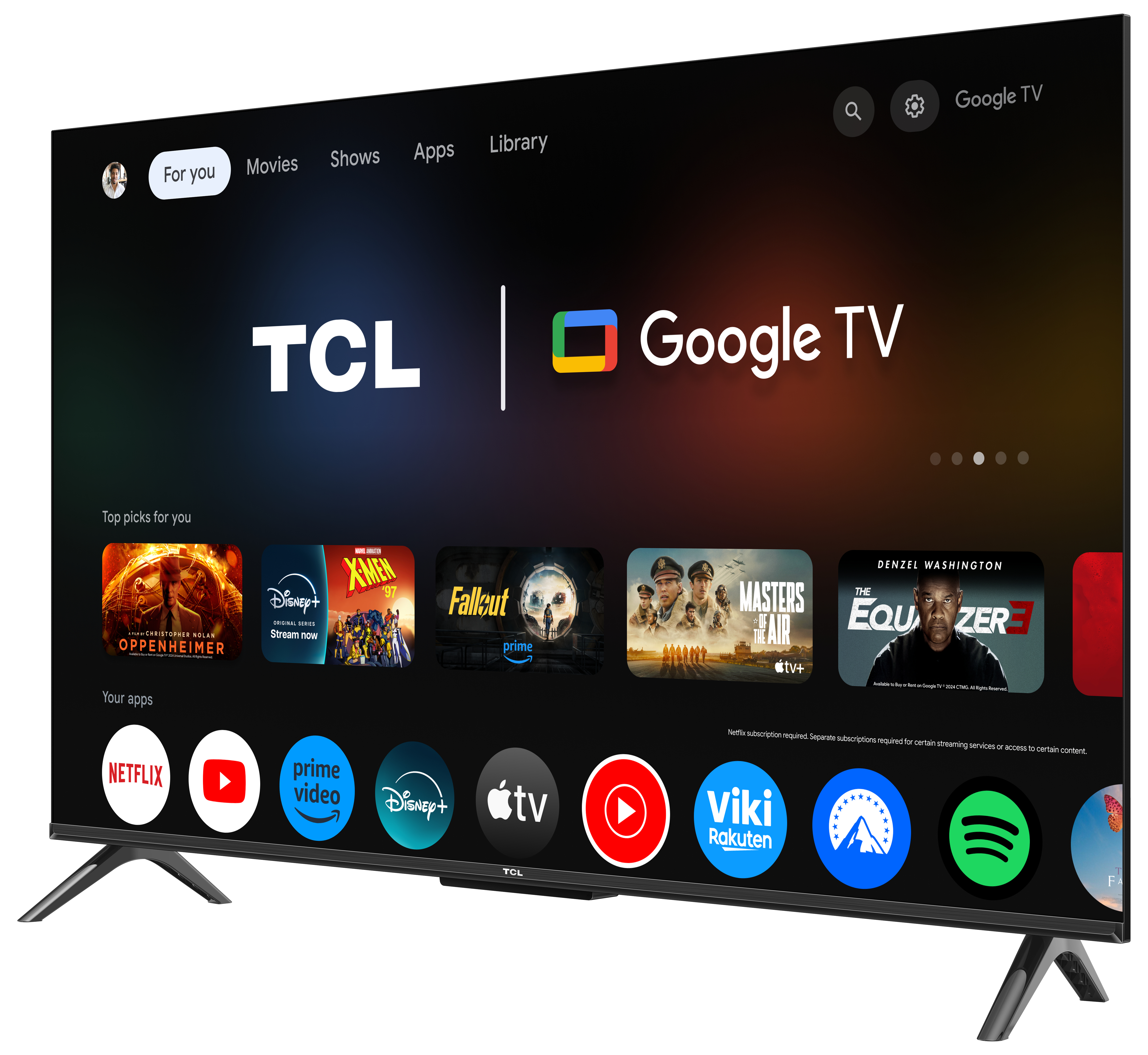 TCL T69C Televisão Smart TV Series 43T69C (2026) 43"/109,2cm QLED 4K UHD Google TV — miniatura 2