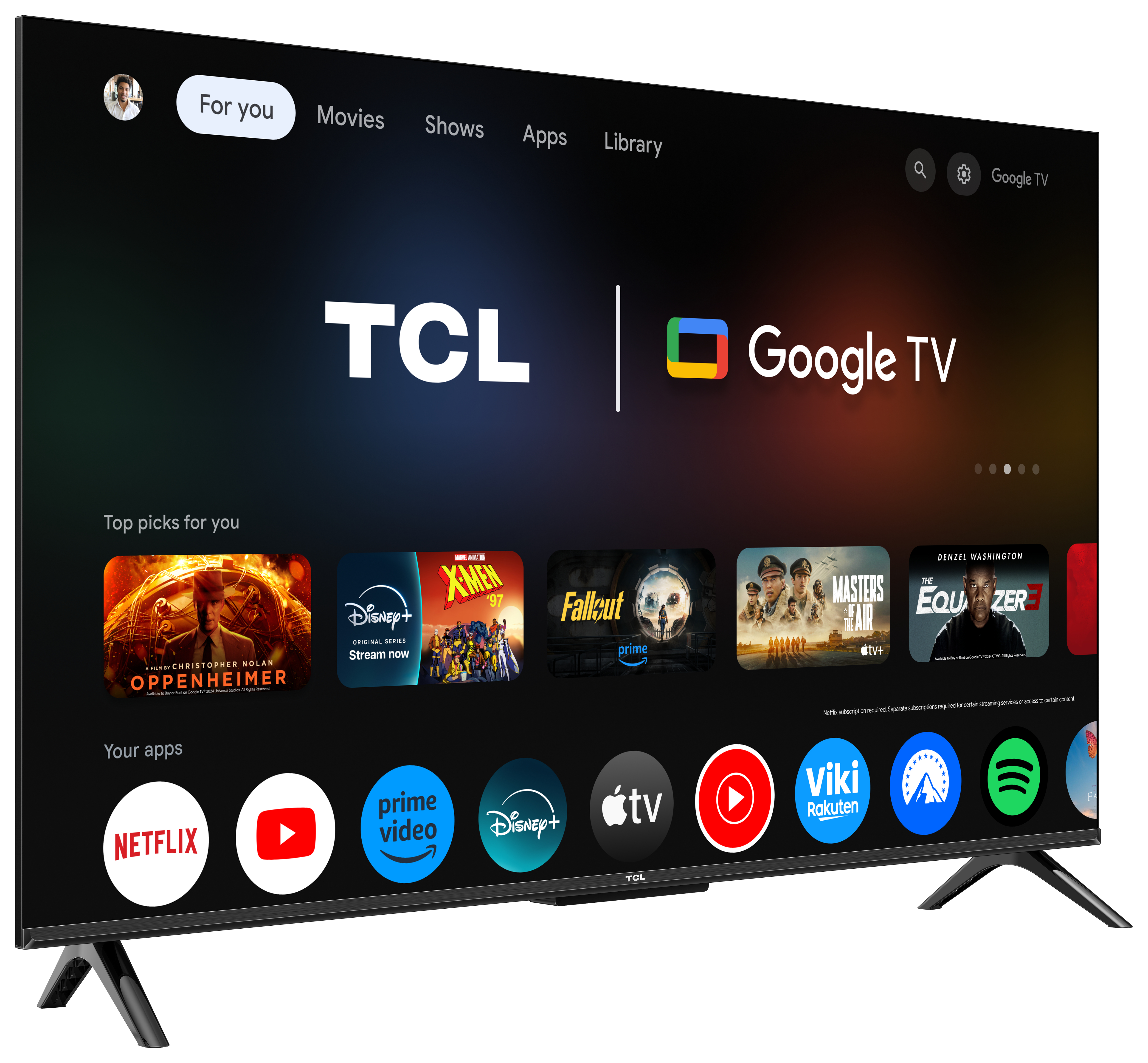 TCL T69C Televisão Smart TV Series 43T69C (2026) 43"/109,2cm QLED 4K UHD Google TV — miniatura 3