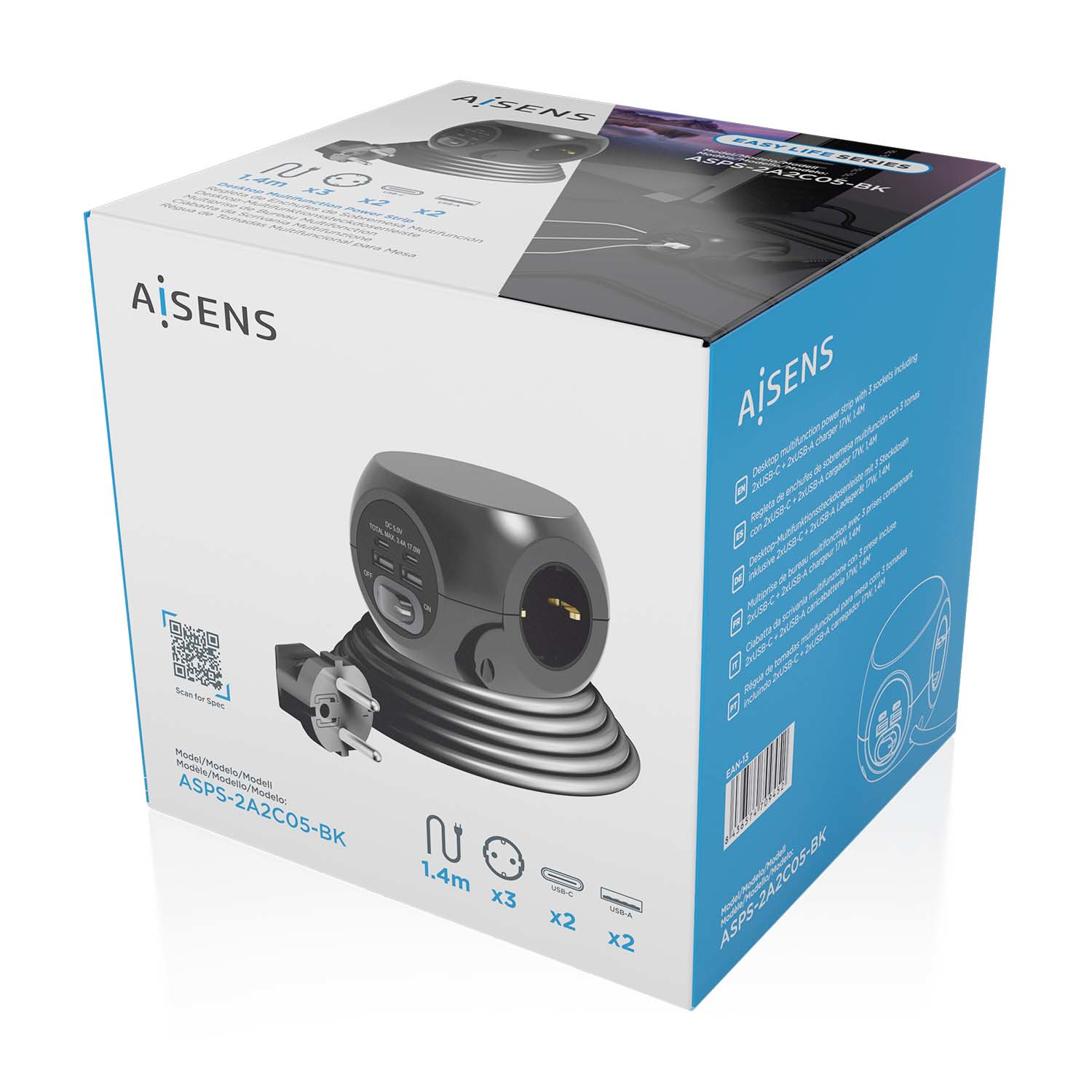 AISENS ASPS-2A2C05-BK — miniatura 6