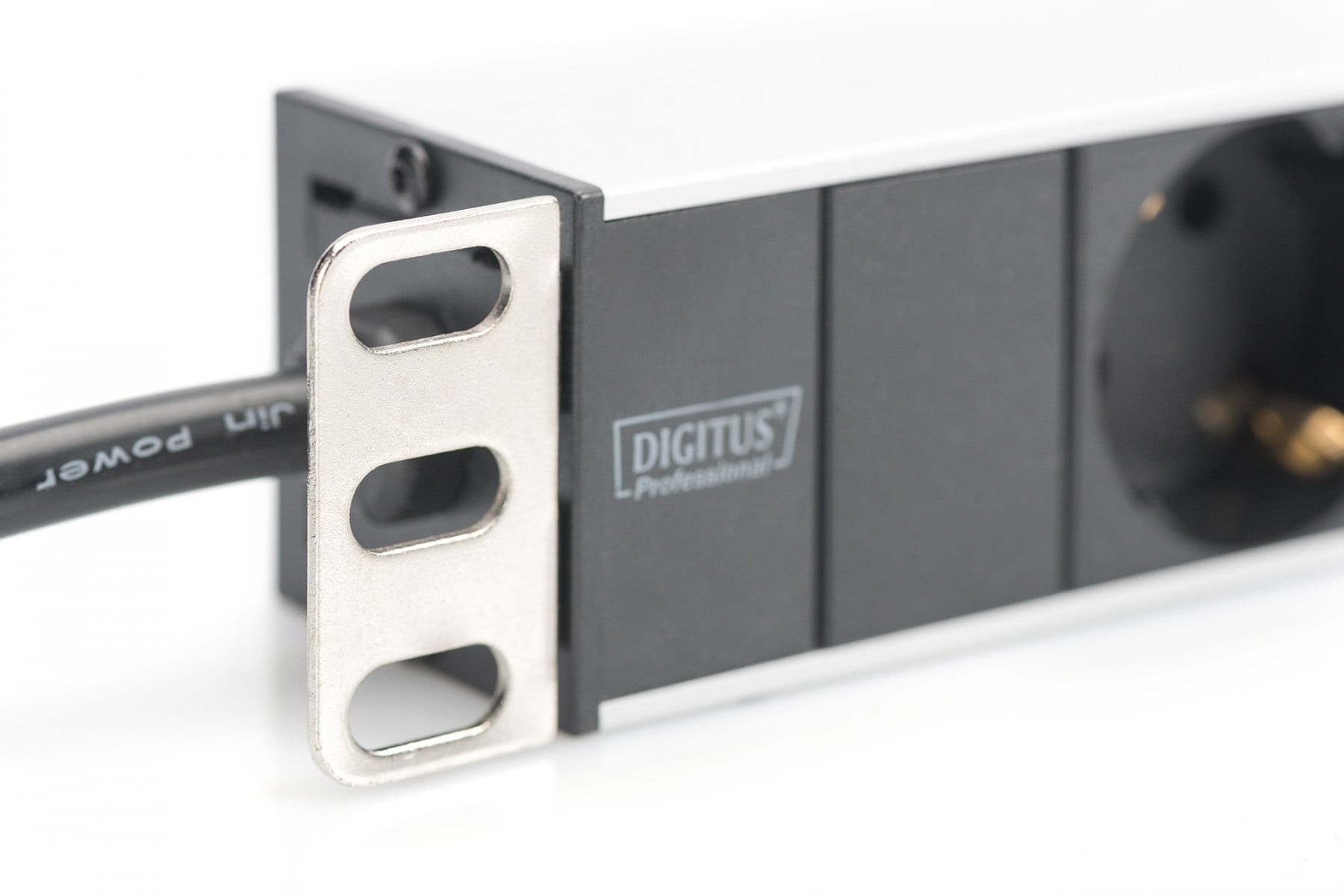 DIGITUS REGUA TOMADAS 19" 8xSCHUKO 16A 4000W C/ CABO 2MT PDU — miniatura 4