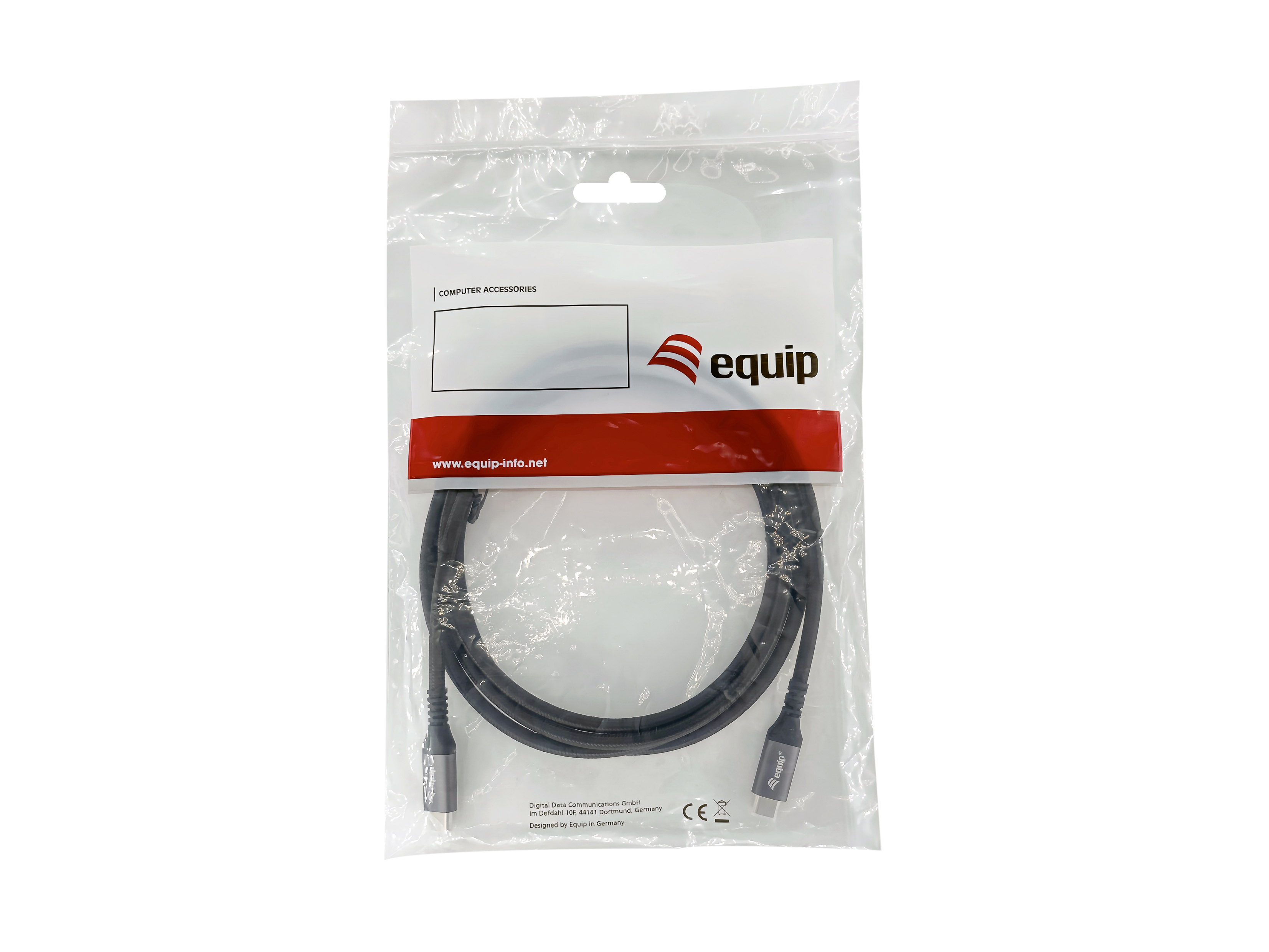Equip 128382 Cabo USB4 Gen 2x2 C para C, M/M, 2,0 m, PD 100W, 4K/60 Hz, 20 Gbps, preto — miniatura 5