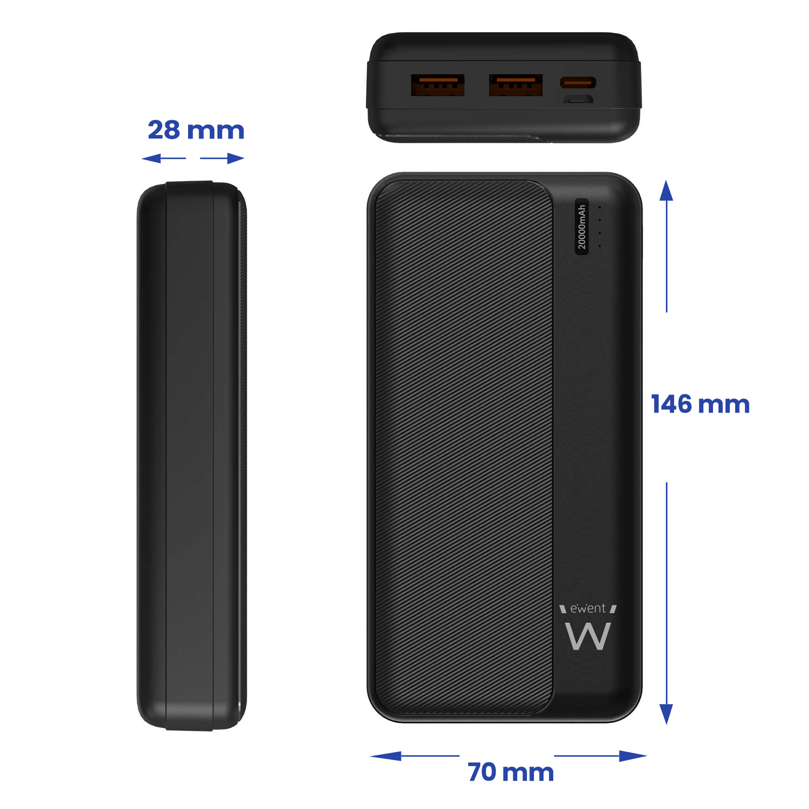 Ewent POWER BANK 20000mAh PD 22.5W — miniatura 2