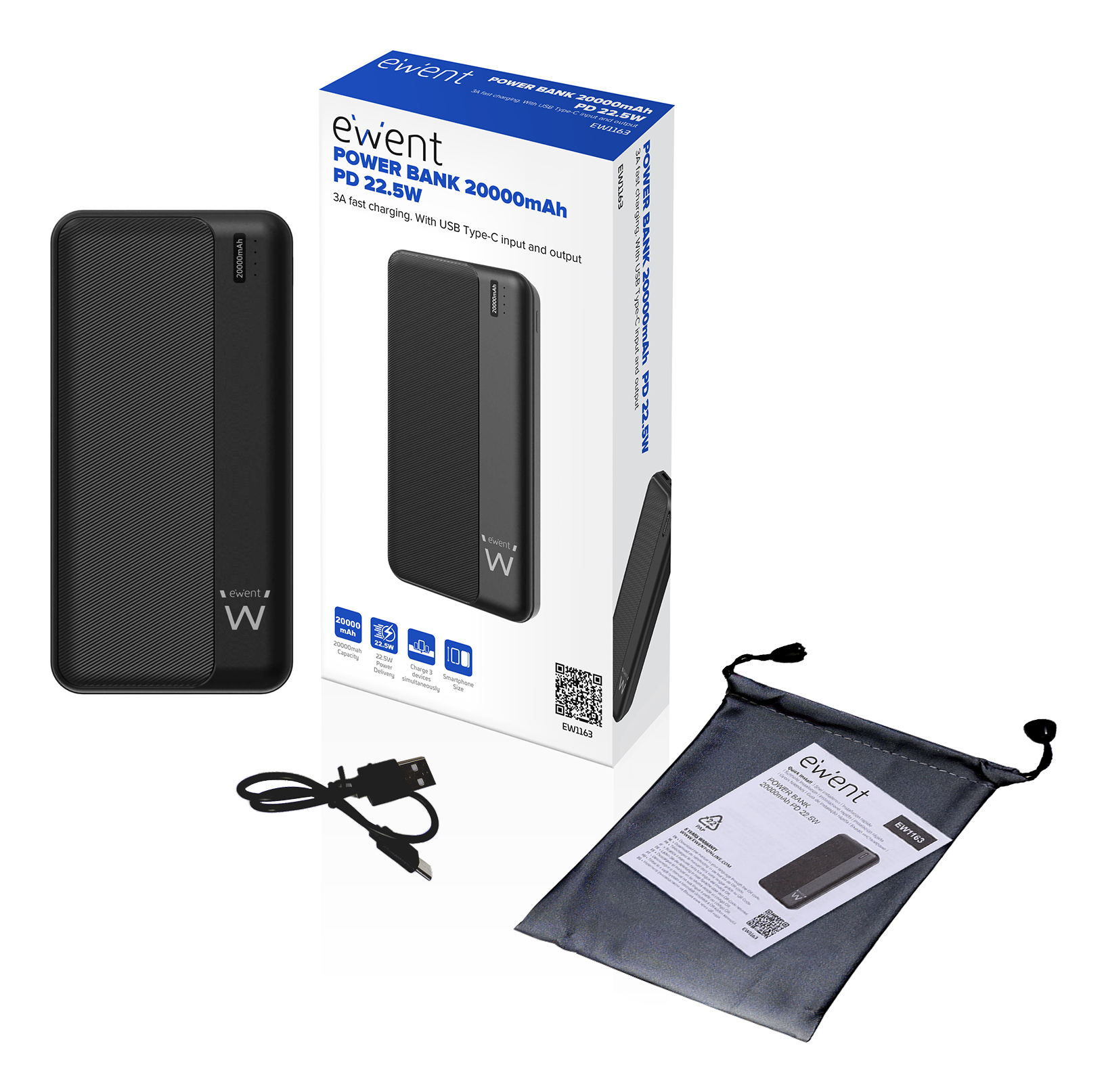 Ewent POWER BANK 20000mAh PD 22.5W — miniatura 4