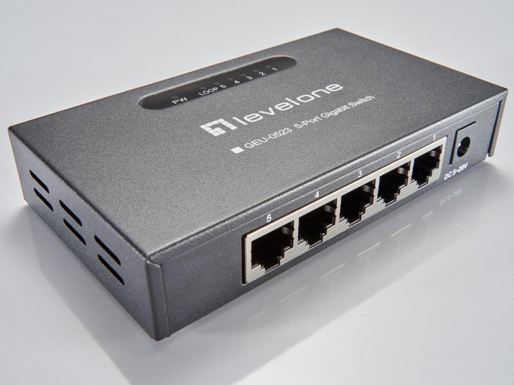 LEVELONE SWITCH 5xGIGABIT METAL #PROMO FIM STOCK# — miniatura 2