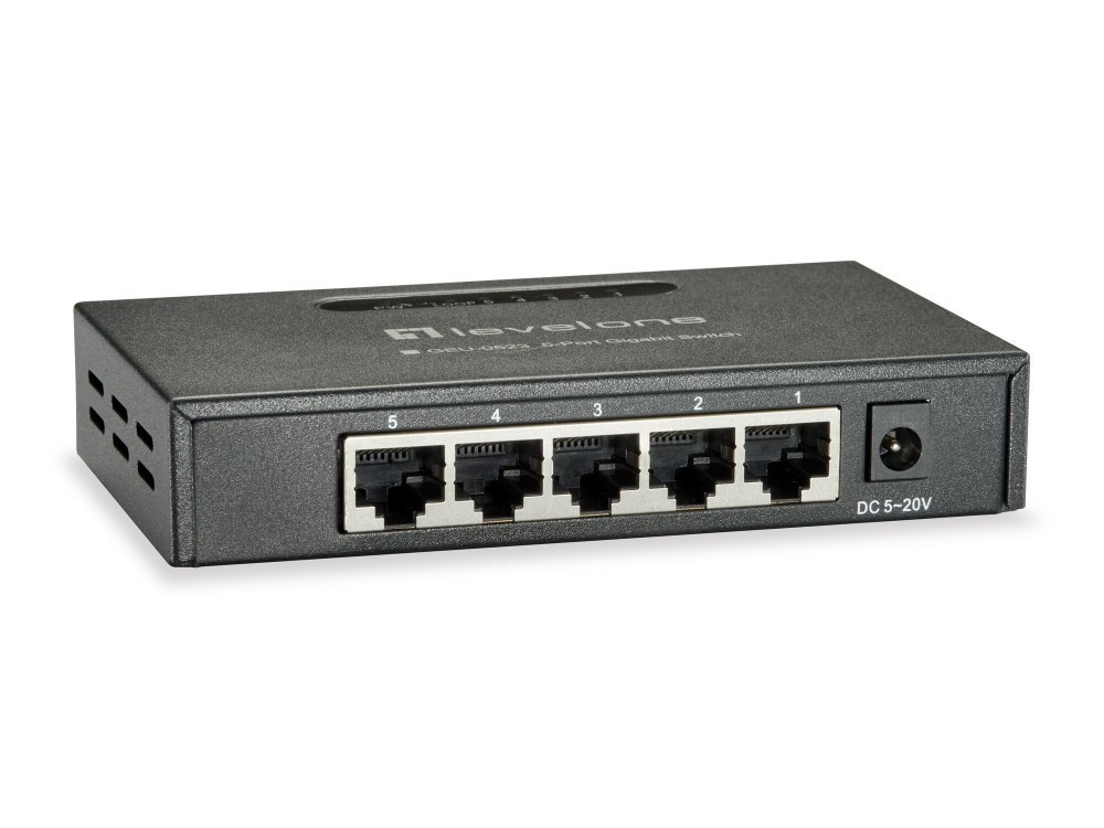 LEVELONE SWITCH 5xGIGABIT METAL #PROMO FIM STOCK# — miniatura 3