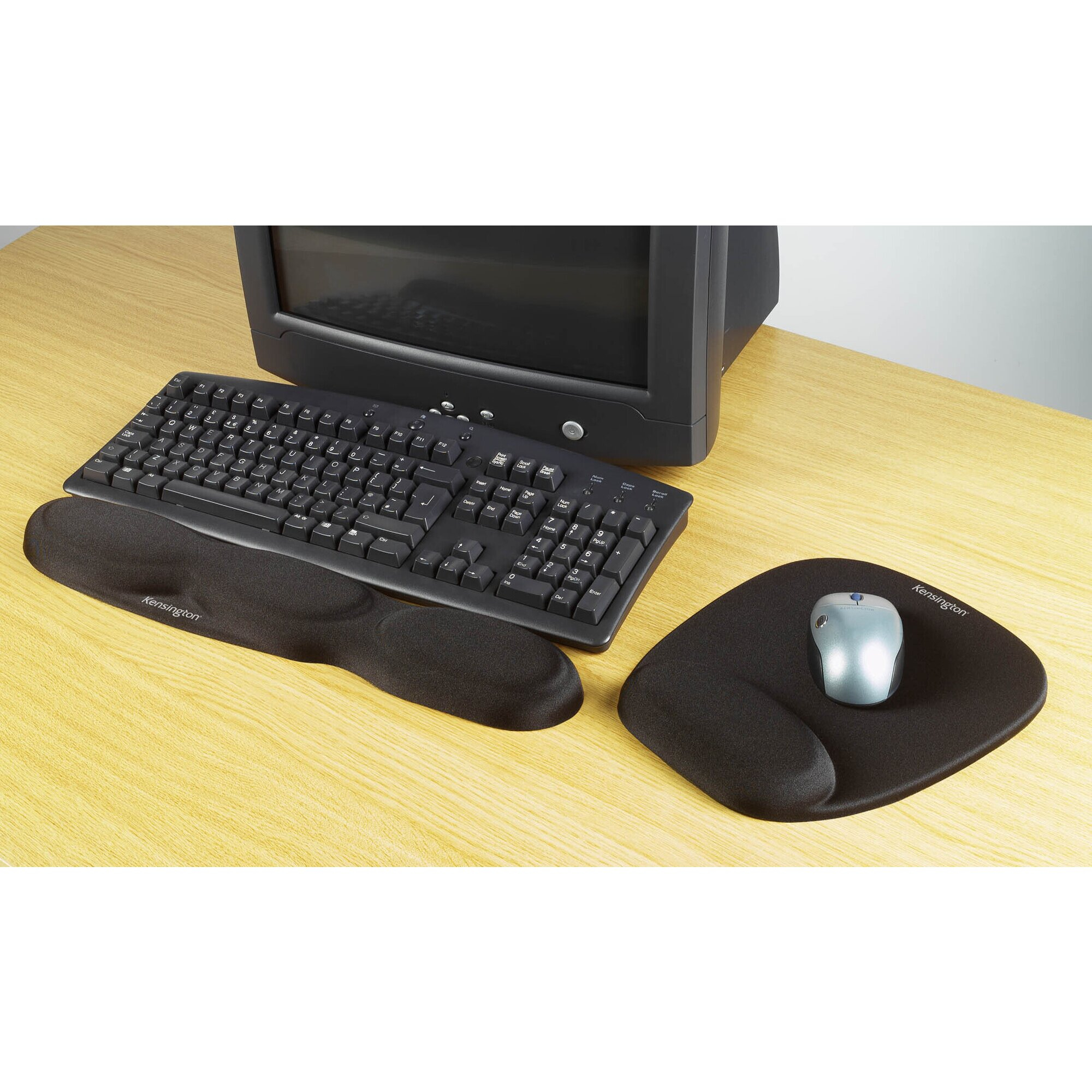 Kensington Apoio para pulsos de espuma para teclado em preto — miniatura 2