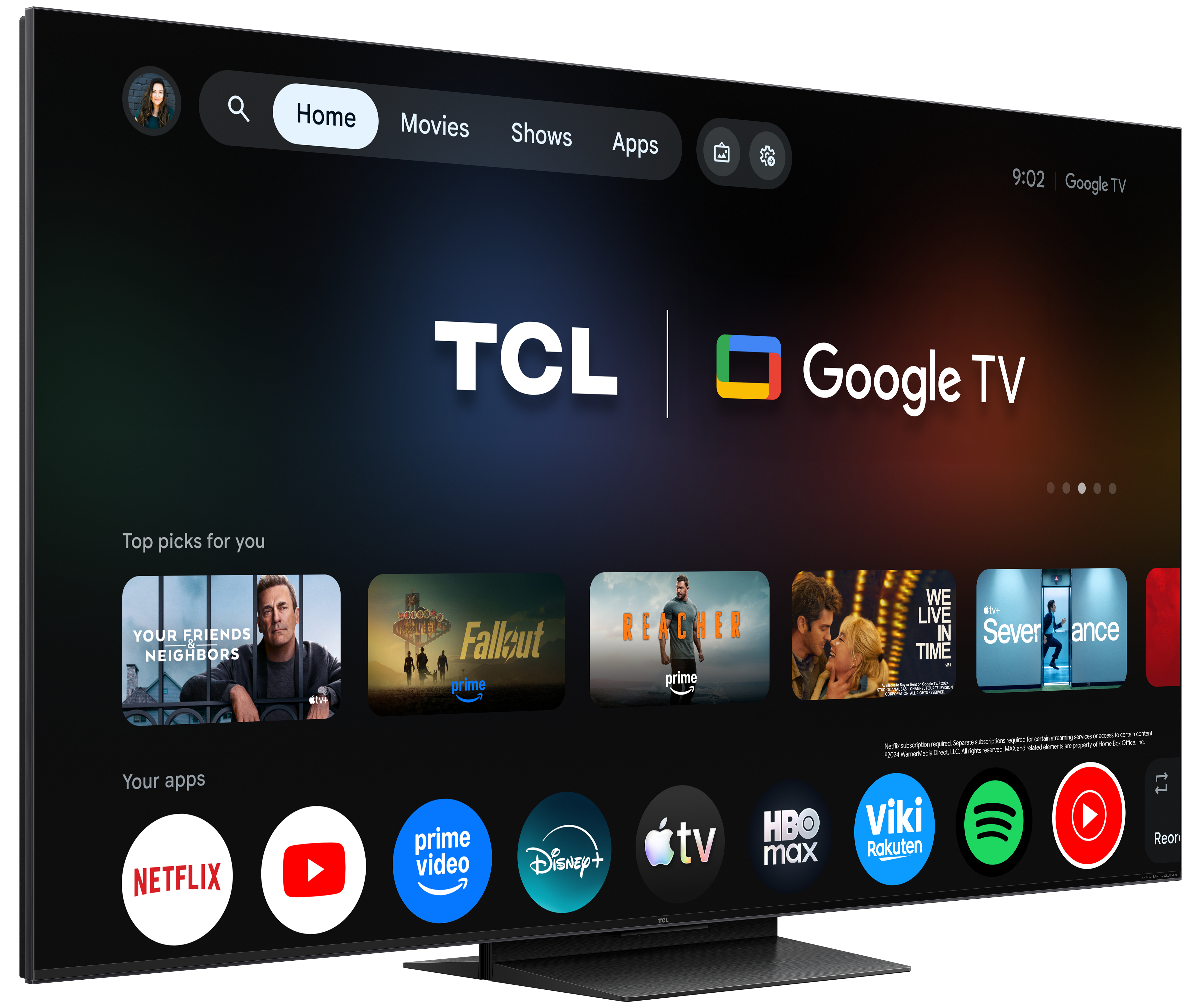 TCL C8L Televisão Smart TV Series 55C8L (2026) 55"/138cm SQD-Mini LED 4K UHD Google TV — miniatura 5
