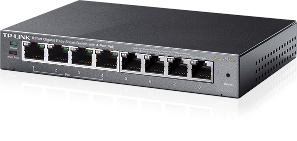 TP-LINK 8PORT GIGABIT 4XPOE 802.3AF TL-SG108PE — miniatura 4