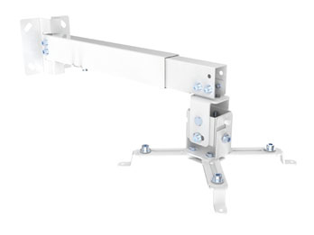 EQUIP ERGO SUPORTE PAREDE TETO VIDEOPROJETOR MAX 20KG BRANCO 650703 — miniatura 3