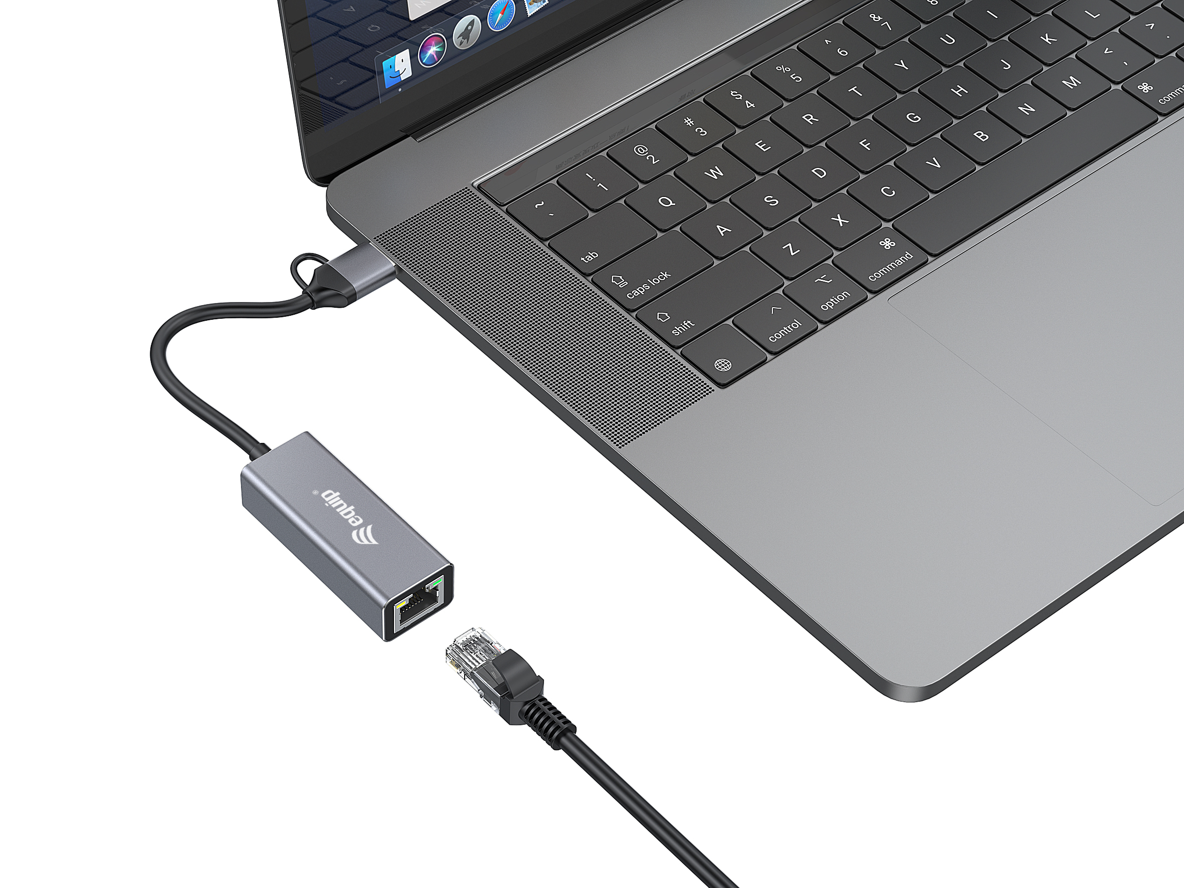 Equip Adaptador de rede USB-C para 2,5 Gigabit Ethernet (USB-C+A) — miniatura 4
