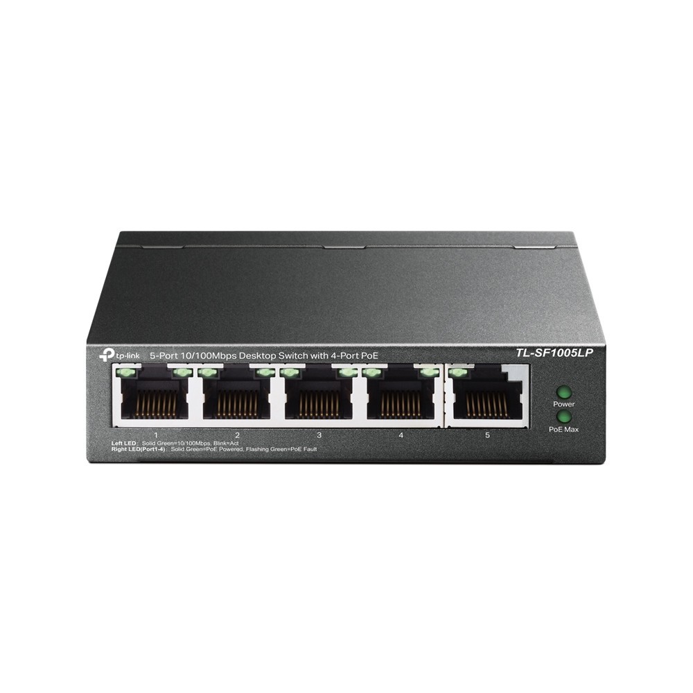 TP-LINK SWITCH 5-PORT 10/100 MBPS DESKTOP W/ 4-PORT POE — miniatura 3