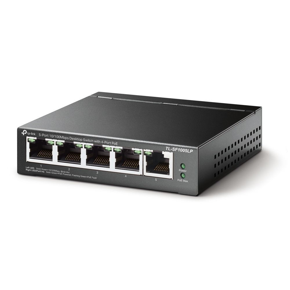 TP-LINK SWITCH 5-PORT 10/100 MBPS DESKTOP W/ 4-PORT POE — miniatura 4