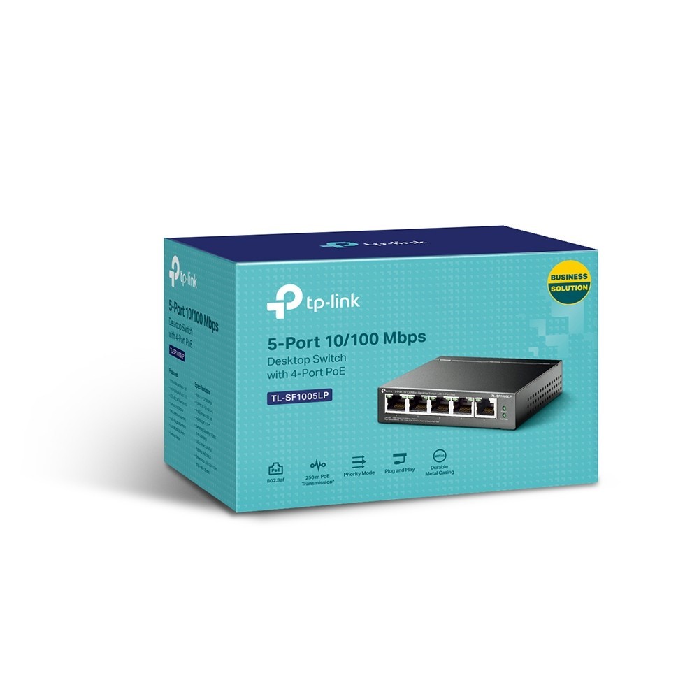 TP-LINK SWITCH 5-PORT 10/100 MBPS DESKTOP W/ 4-PORT POE — miniatura 5