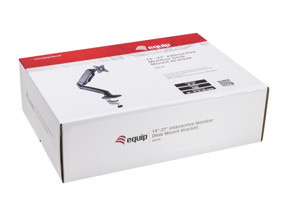 EQUIP ERGO SUPORTE SECRETARIA 1 MONITOR 17" 32" ARTICULADO 650120 — miniatura 5
