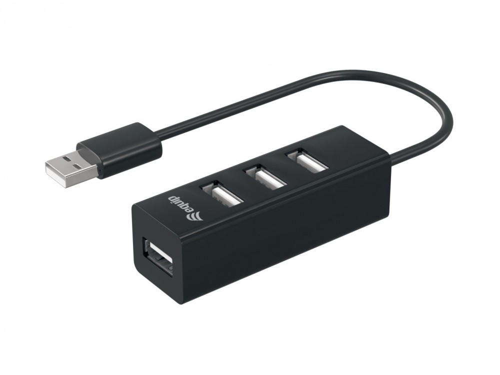 EQUIP LIFE HUB USB 4xUSB BLACK — miniatura 3