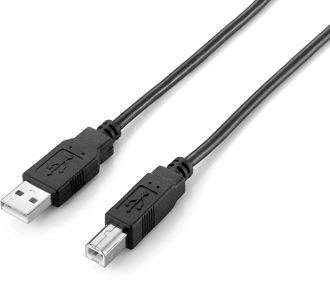 EQUIP CABO IMPRESSORA USB 2.0 A/B M/M PRETO 3MT — miniatura 2