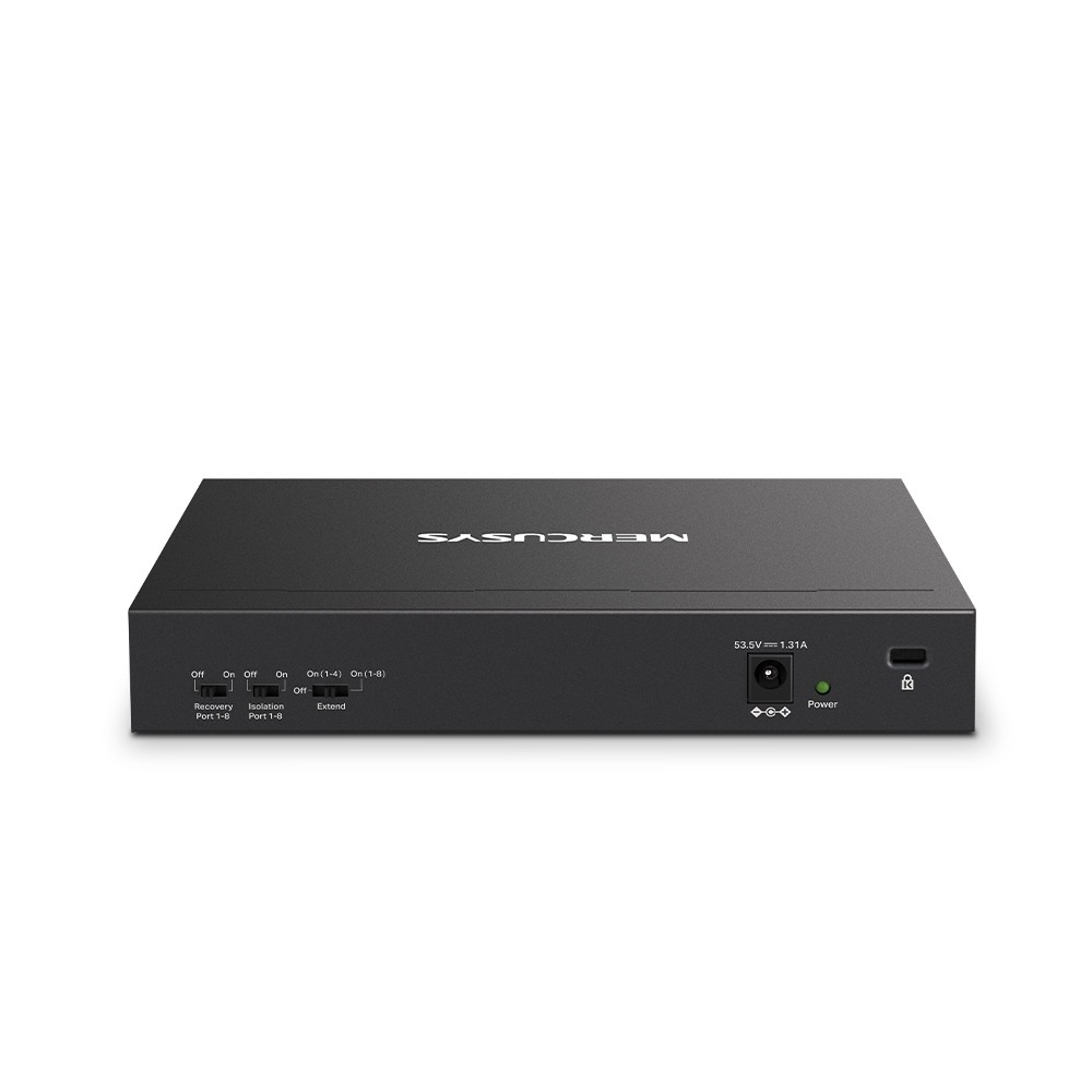 MERCUSYS 10 PORT 10/100MBPS DESKTOP SWITCH WITH 8 PORT POE+ — miniatura 3