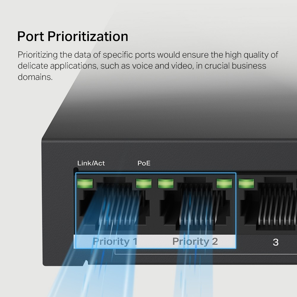 MERCUSYS 10 PORT 10/100MBPS DESKTOP SWITCH WITH 8 PORT POE+ — miniatura 8