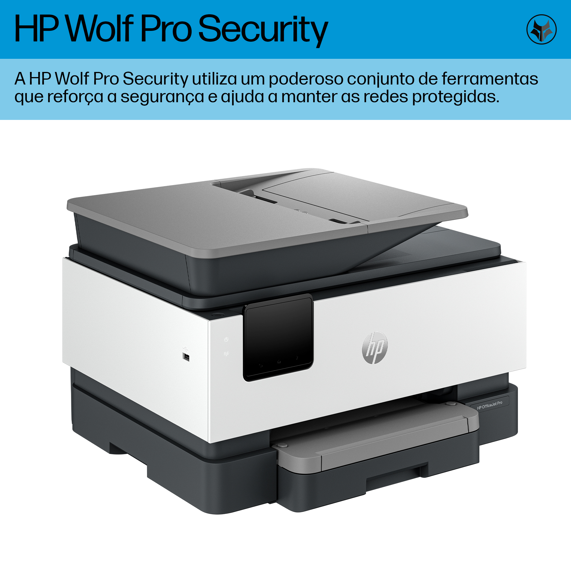 HP OfficeJet Pro 9120b Sem fios All-in-One Cor Impressora, Impressão frente e verso; Copiadora, scanner — miniatura 8