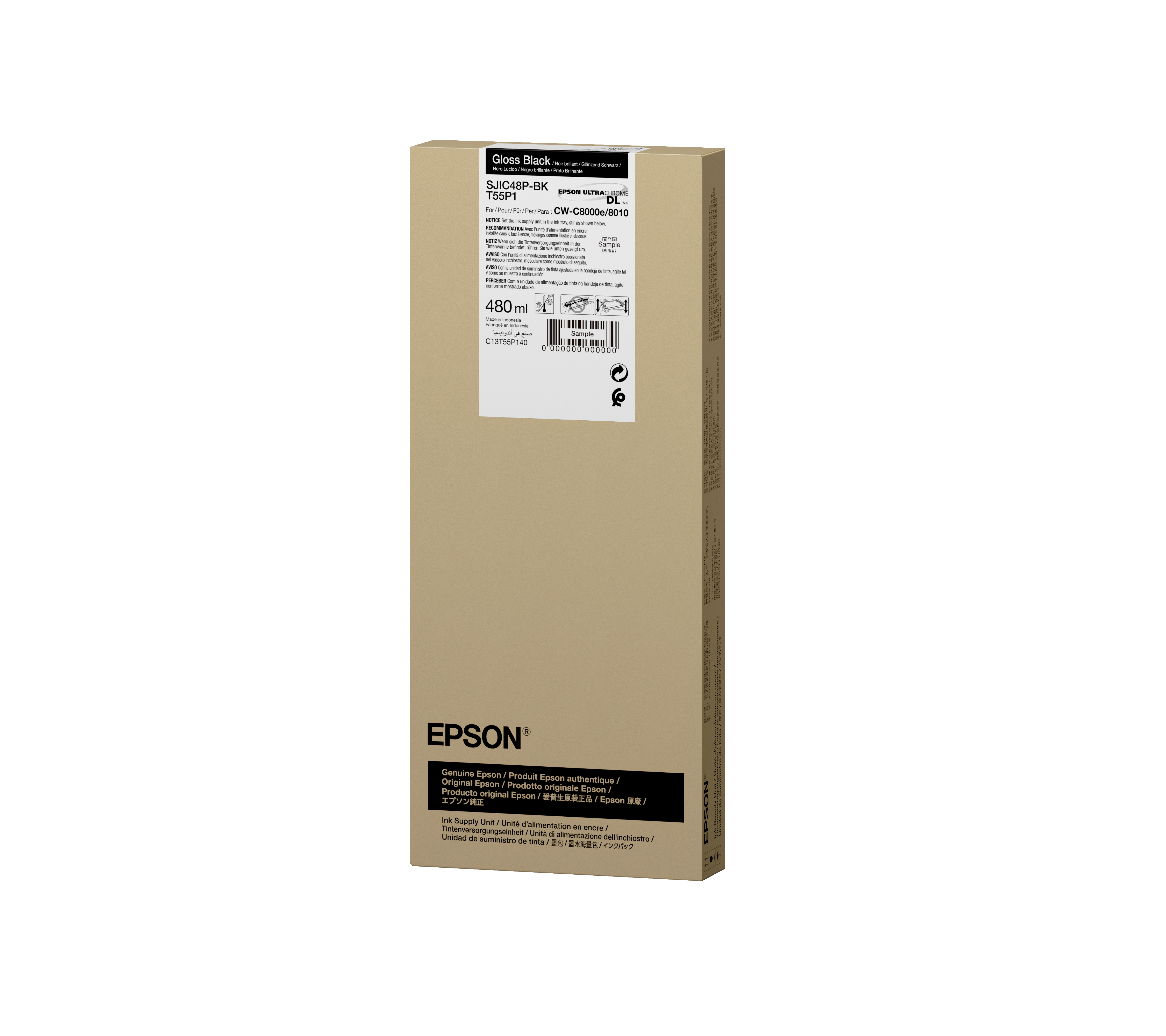 Epson SJIC48P-BK Black ink cartridge for ColorWorks C8000e — miniatura 2