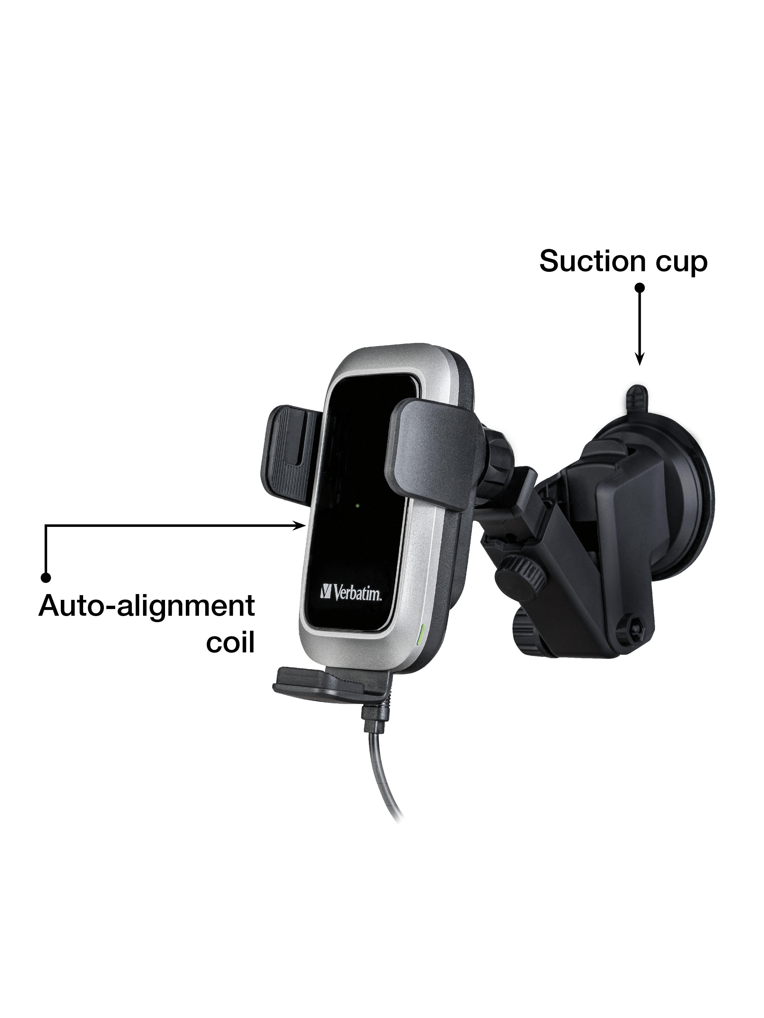Verbatim FWC-03 Pro Qi Fast Wireless Autoladegerät retail — miniatura 3