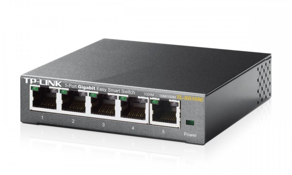 TP-LINK SWITCH 5PORT 10/100/1000 DESKTOP STEEL CASE — miniatura 4