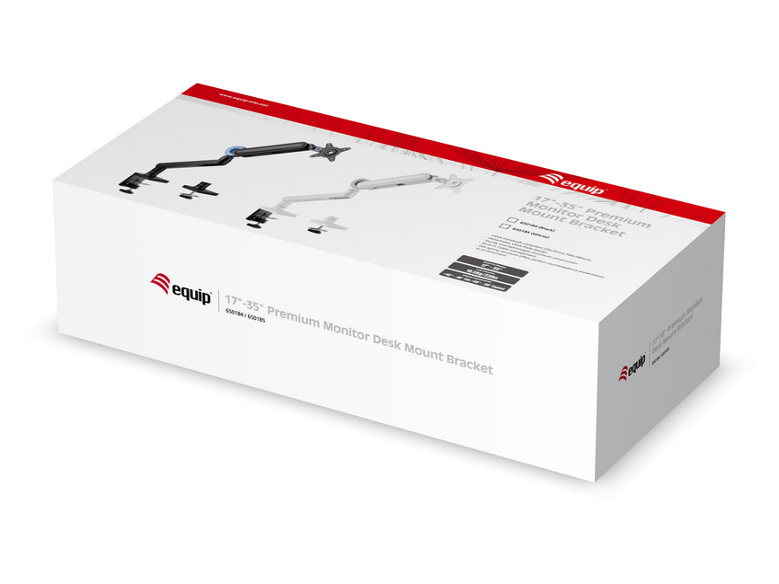 Equip Suporte de montagem de secretária para monitor Premium 17“-35”, preto — miniatura 11