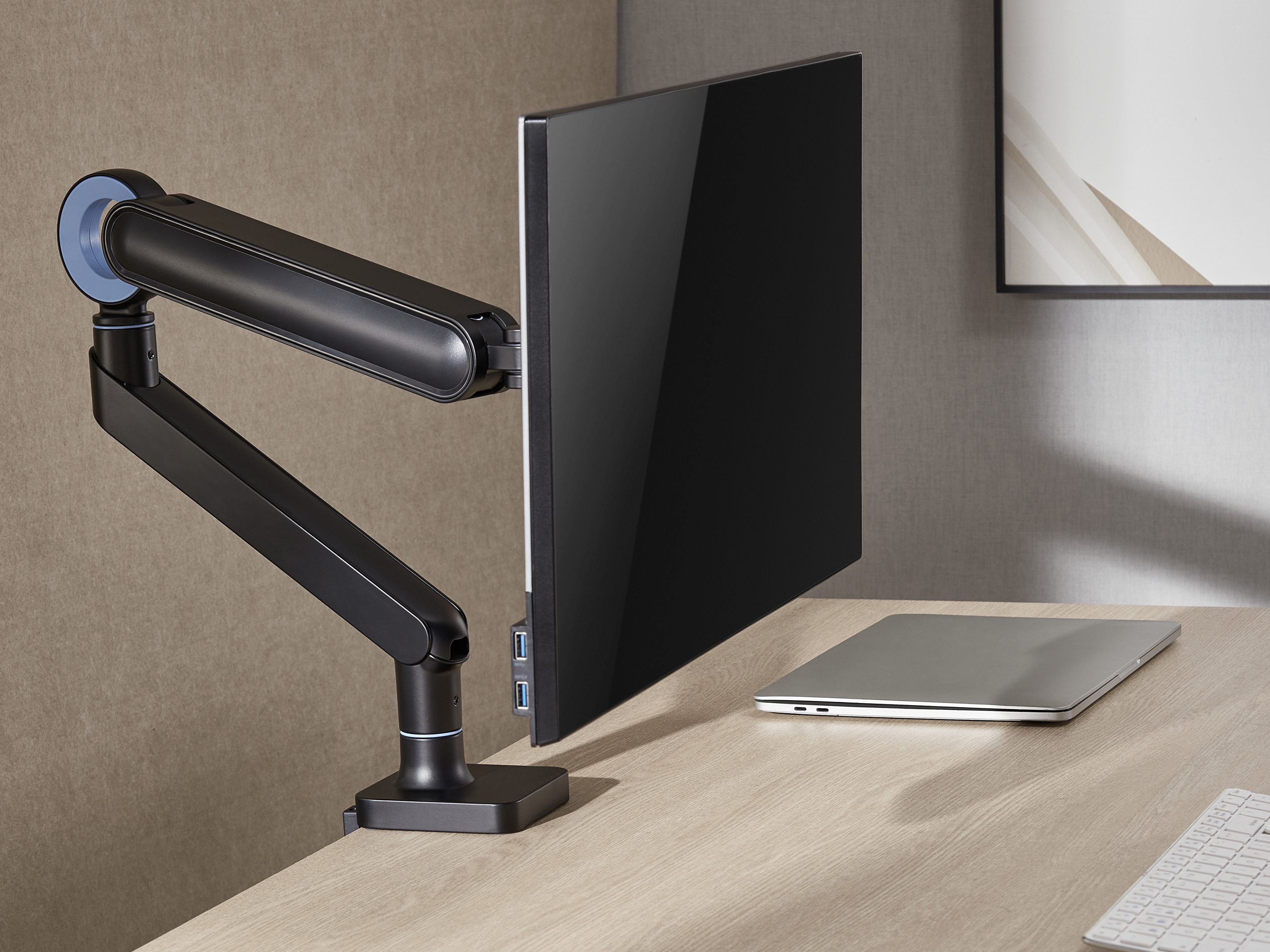 Equip Suporte de montagem de secretária para monitor Premium 17“-35”, preto — miniatura 8