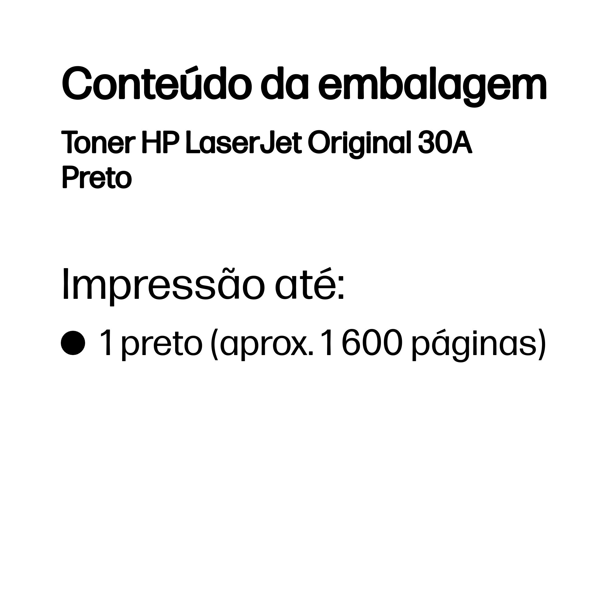 HP Toner LaserJet Original 30A Preto — miniatura 3