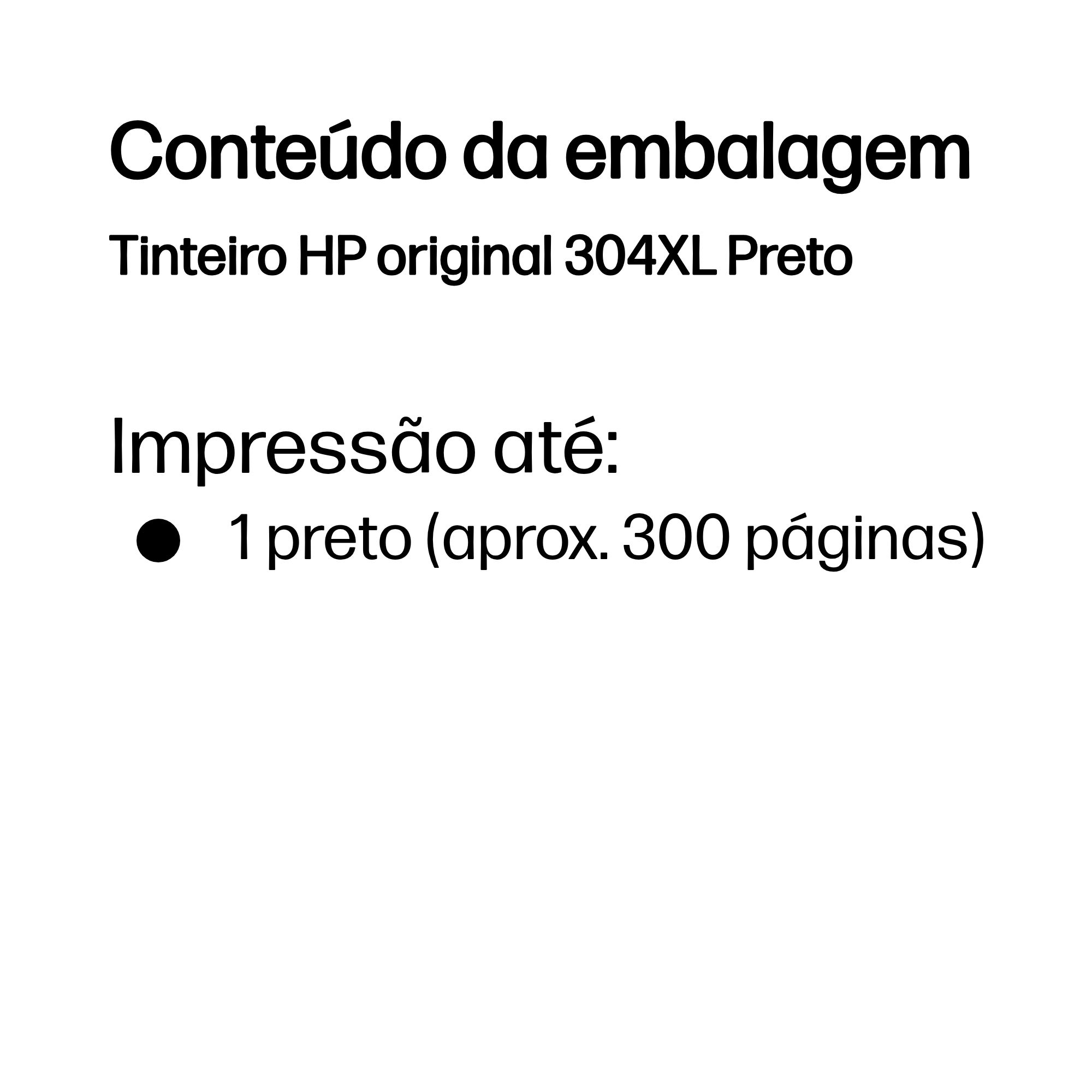 HP Tinteiro original 304XL Preto — miniatura 3