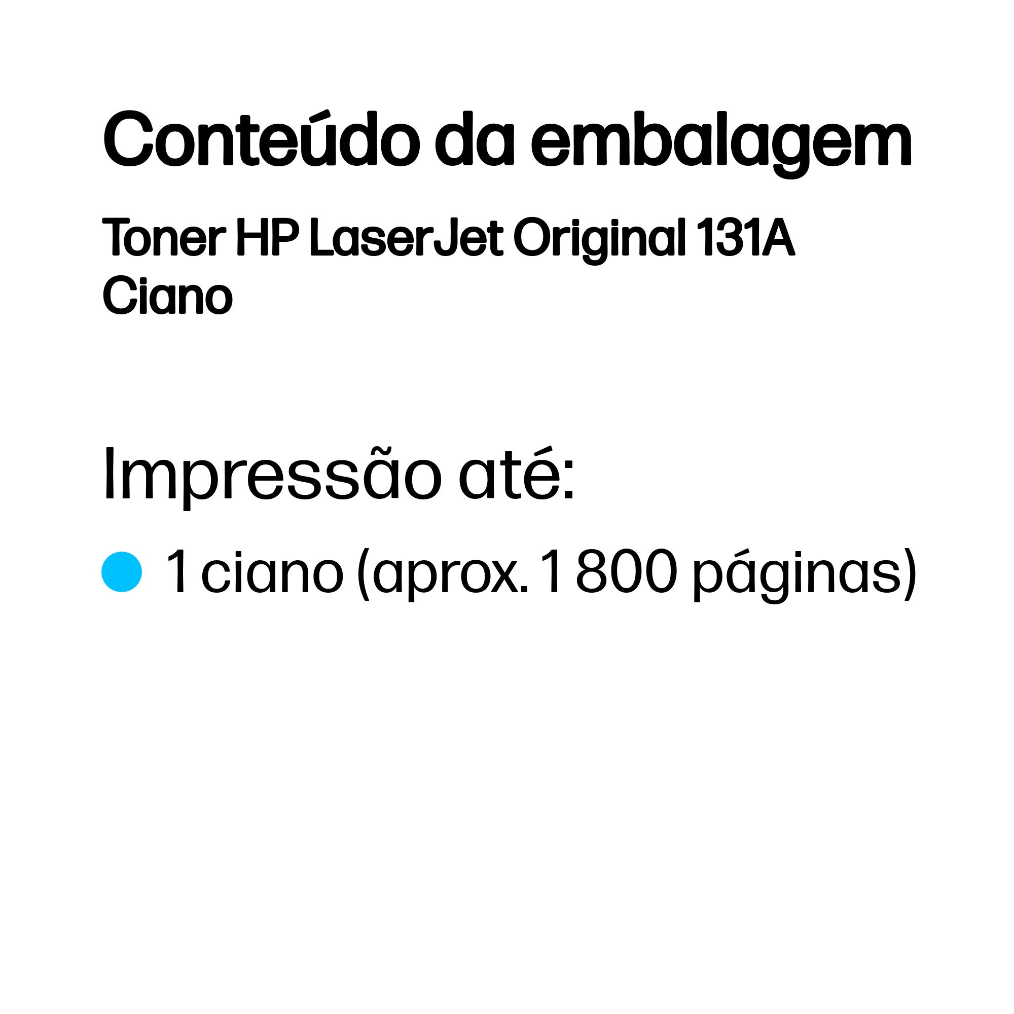 HP Toner LaserJet Original 131A Ciano — miniatura 3